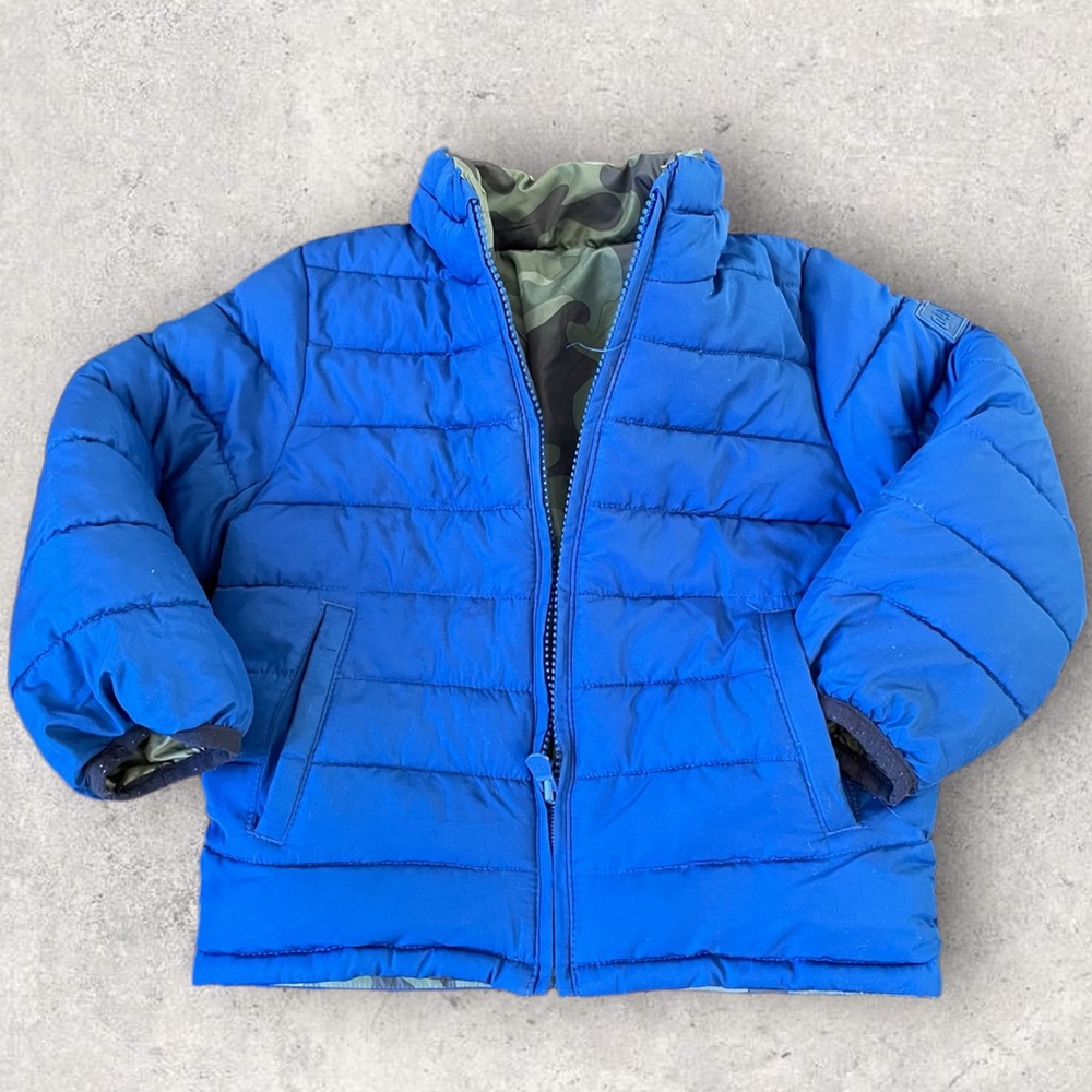 Toddler GAP Reversible Winter Puffer Jacket, 3T